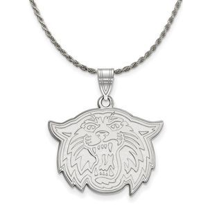 Sterling Silver Villanova U. Large Pendant Necklace - 18 Inch